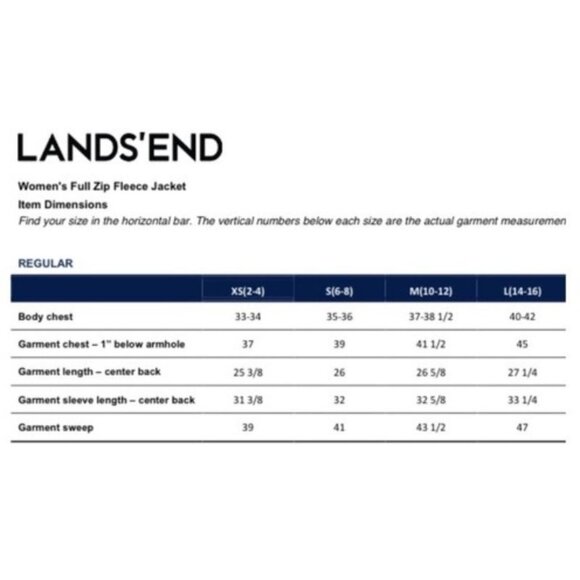 NWT Lands End Womens Fleece Jacket Lightweight Navy Blue M MEDIUM - Picture 11 of 11